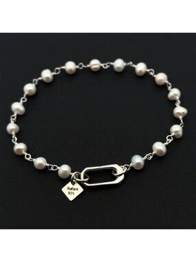 Freshwater Pearl Solid Sterling Silver Size 7 inches